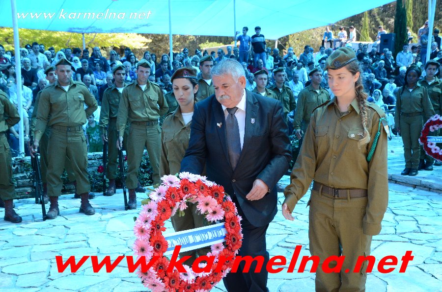 טכס הזיכרון לחללי העדה בבית הקברות הצבאי