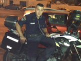 مصرع الشرطي يوسف جبرا حلبي في القدس بعد تعرضه لحادث طرق
